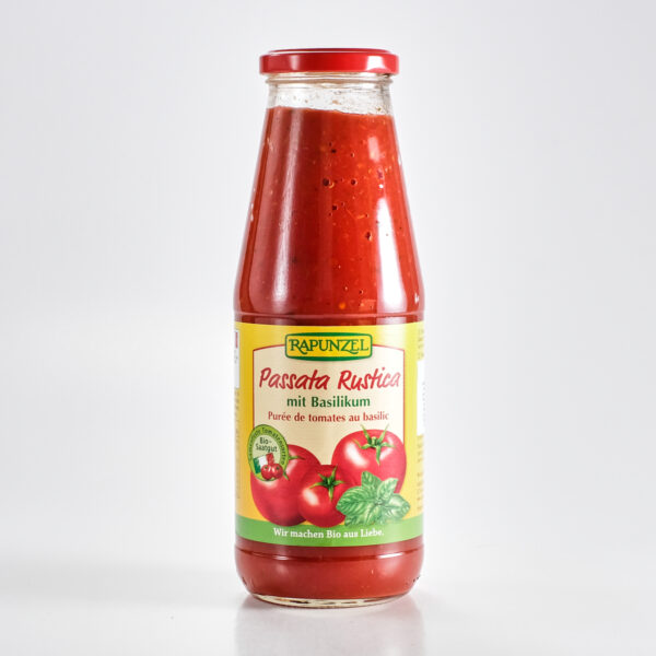 Tomatipüree Rustica basiilikuga 680g Rapunzel